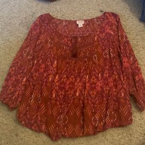 Mossimo Tribal Print Blouse